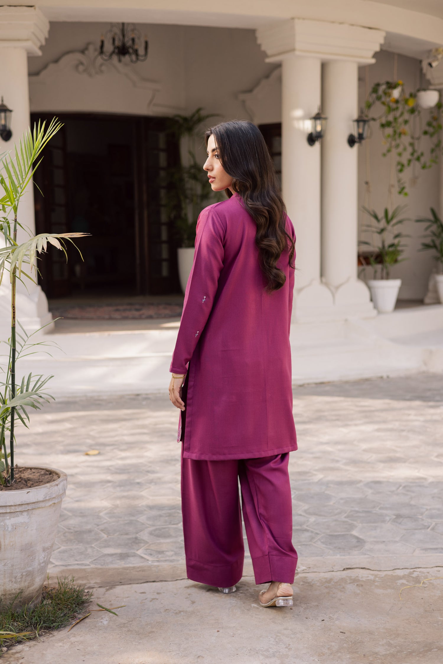 2PC Winter Embroidered Dress - 1212