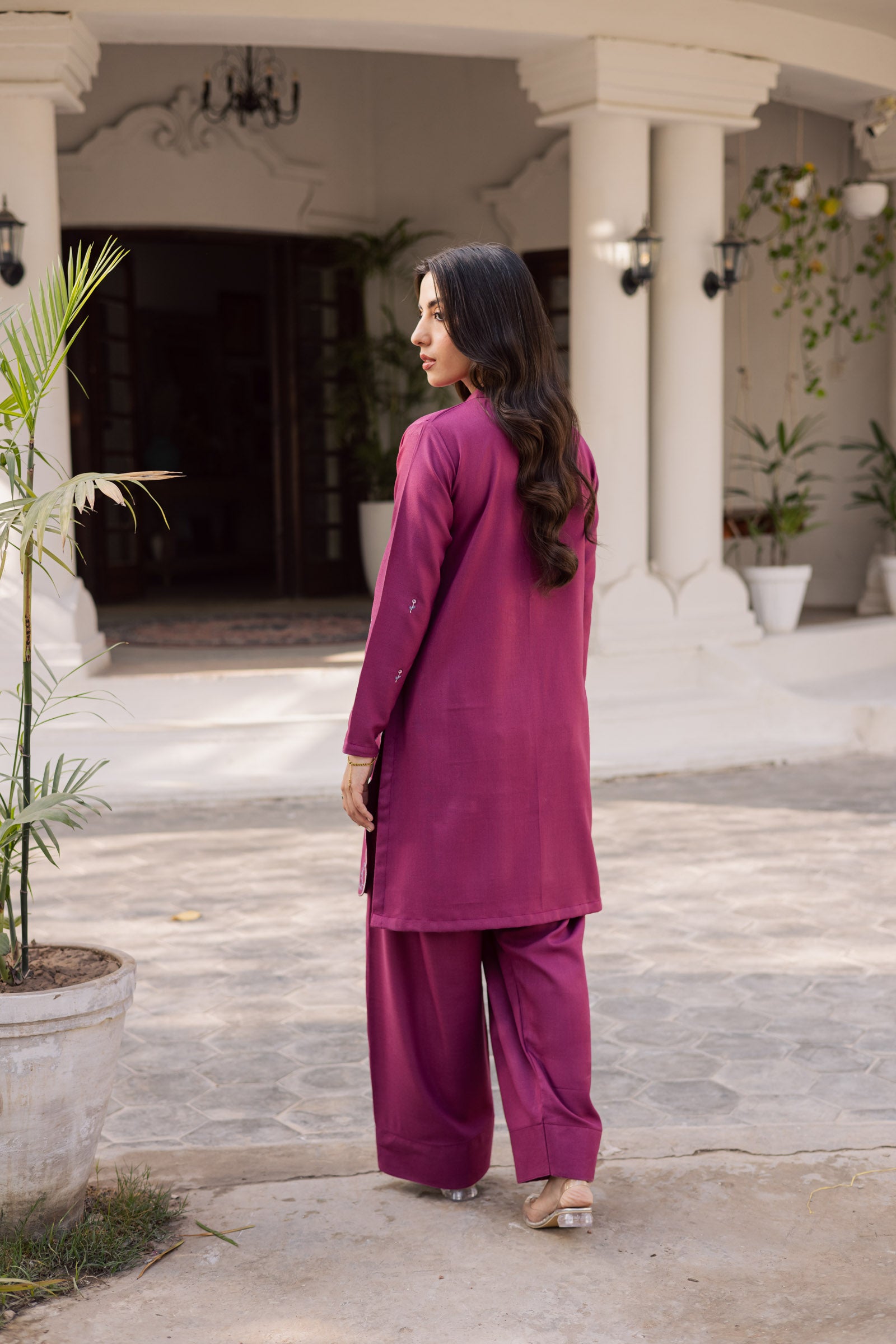 2PC Winter Embroidered Dress - 1212