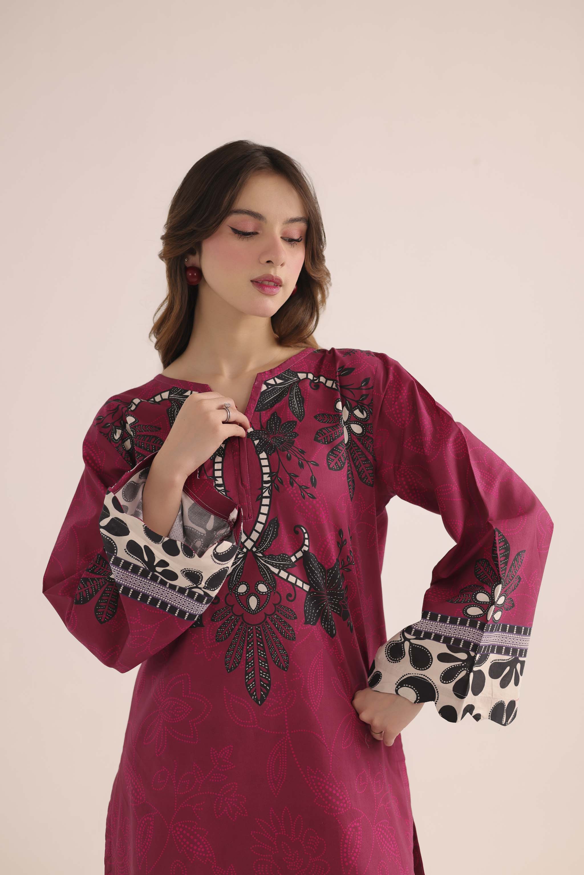 2PC Summer Lawn Dress- PRT L42734