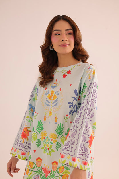 1PC Printed Lawn Kurta - PRT L43293