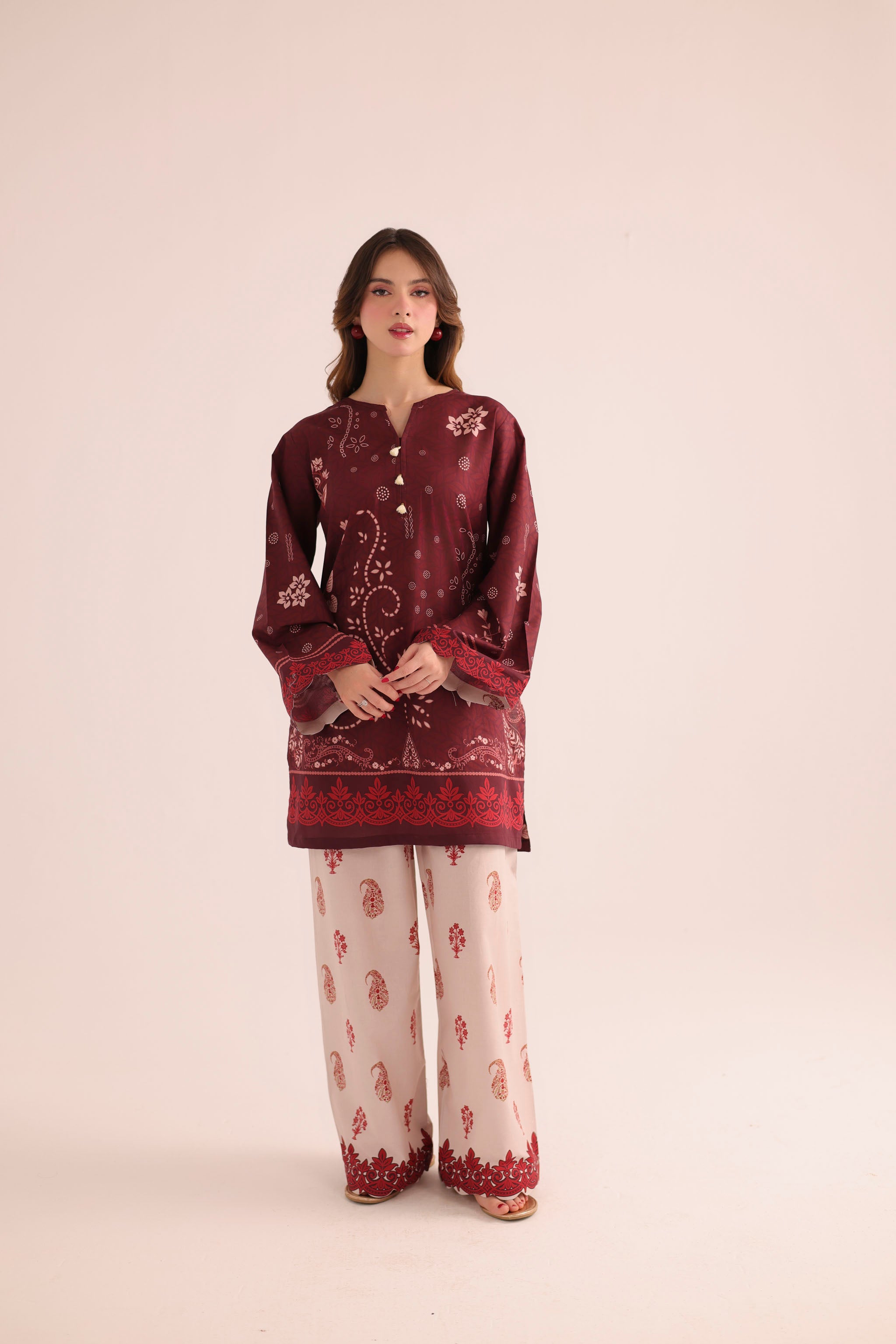 2PC Summer Lawn Dress- PRT L42983
