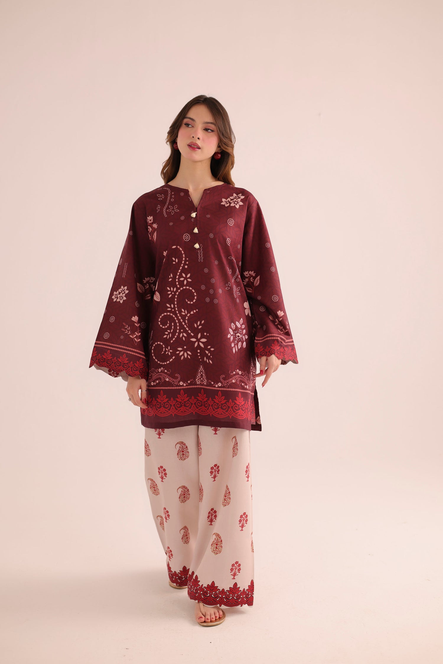 2PC Summer Lawn Dress- PRT L42983