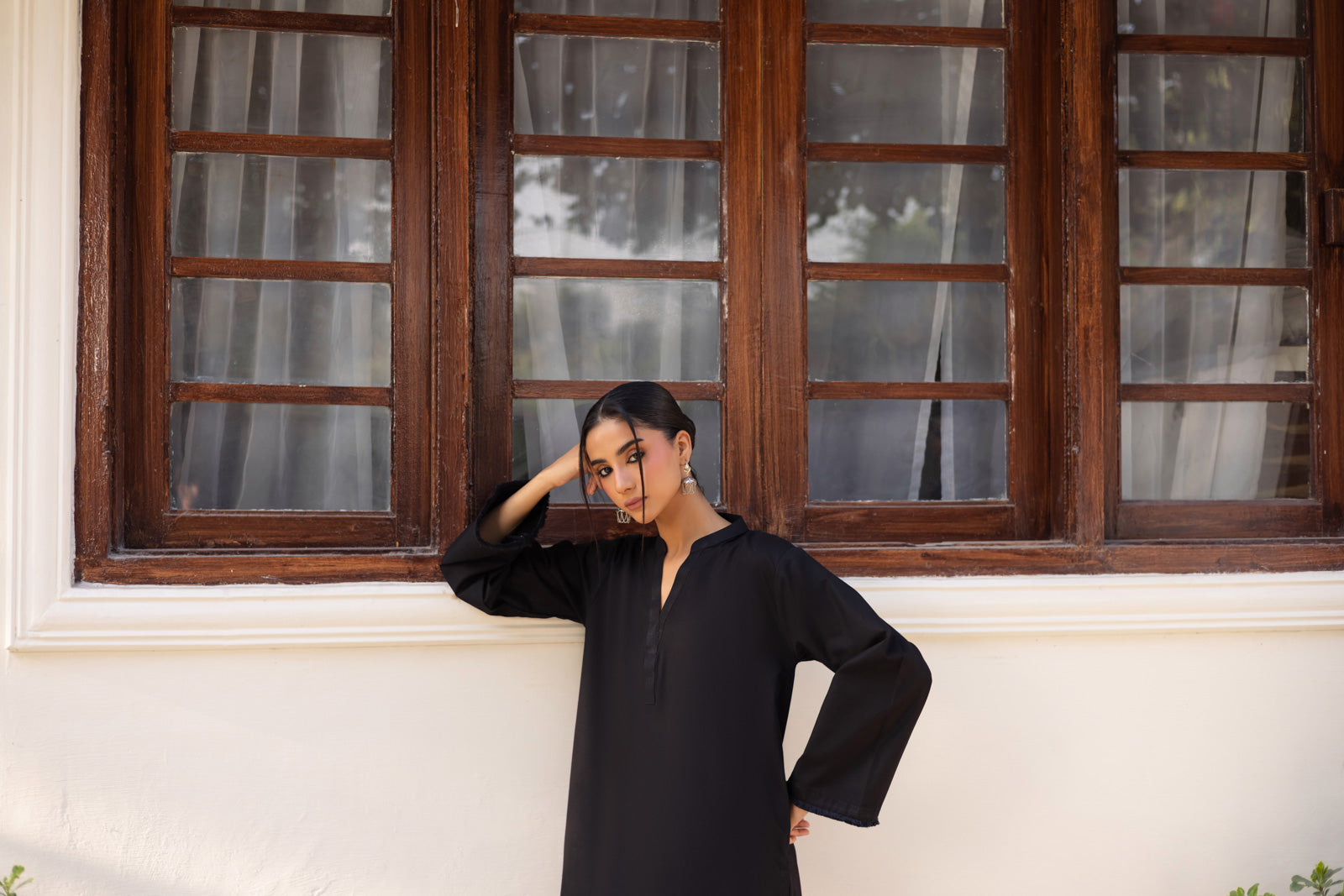 2 PC Khaddar Solid FSK 03 – Black