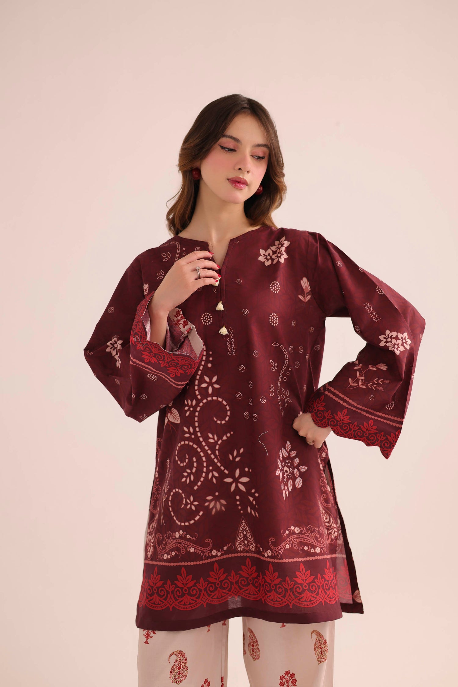 2PC Summer Lawn Dress- PRT L42983