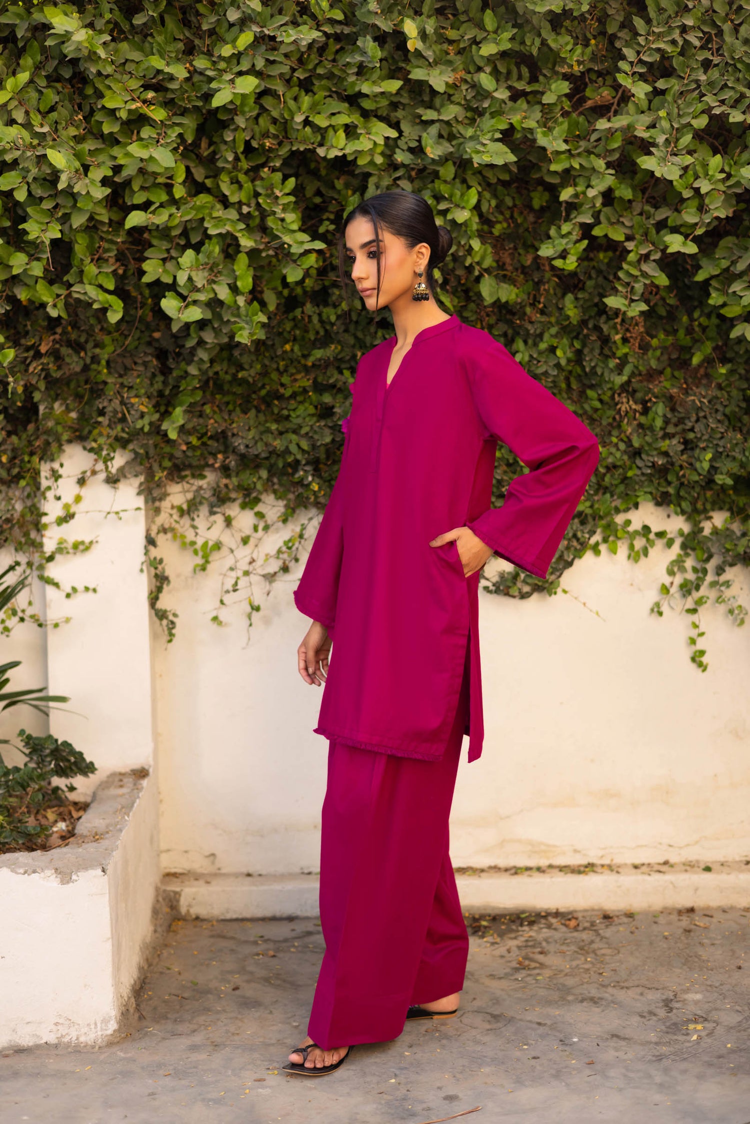 2 PC Khaddar Solid FSK 03 – Plum