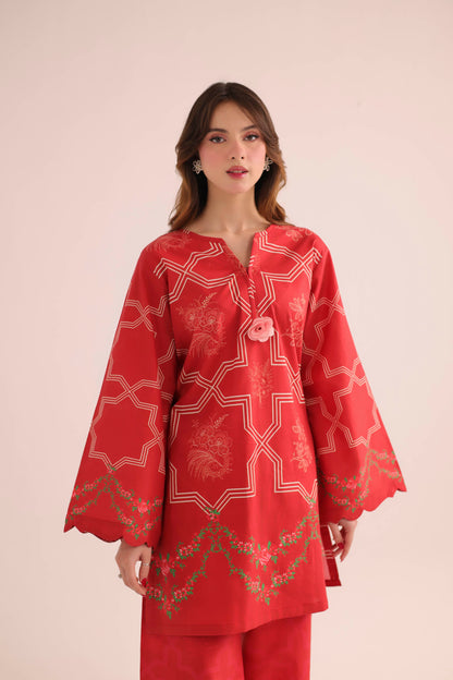 2PC Summer Lawn Dress- PRT L42726