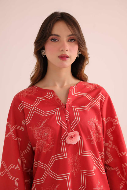 2PC Summer Lawn Dress- PRT L42726