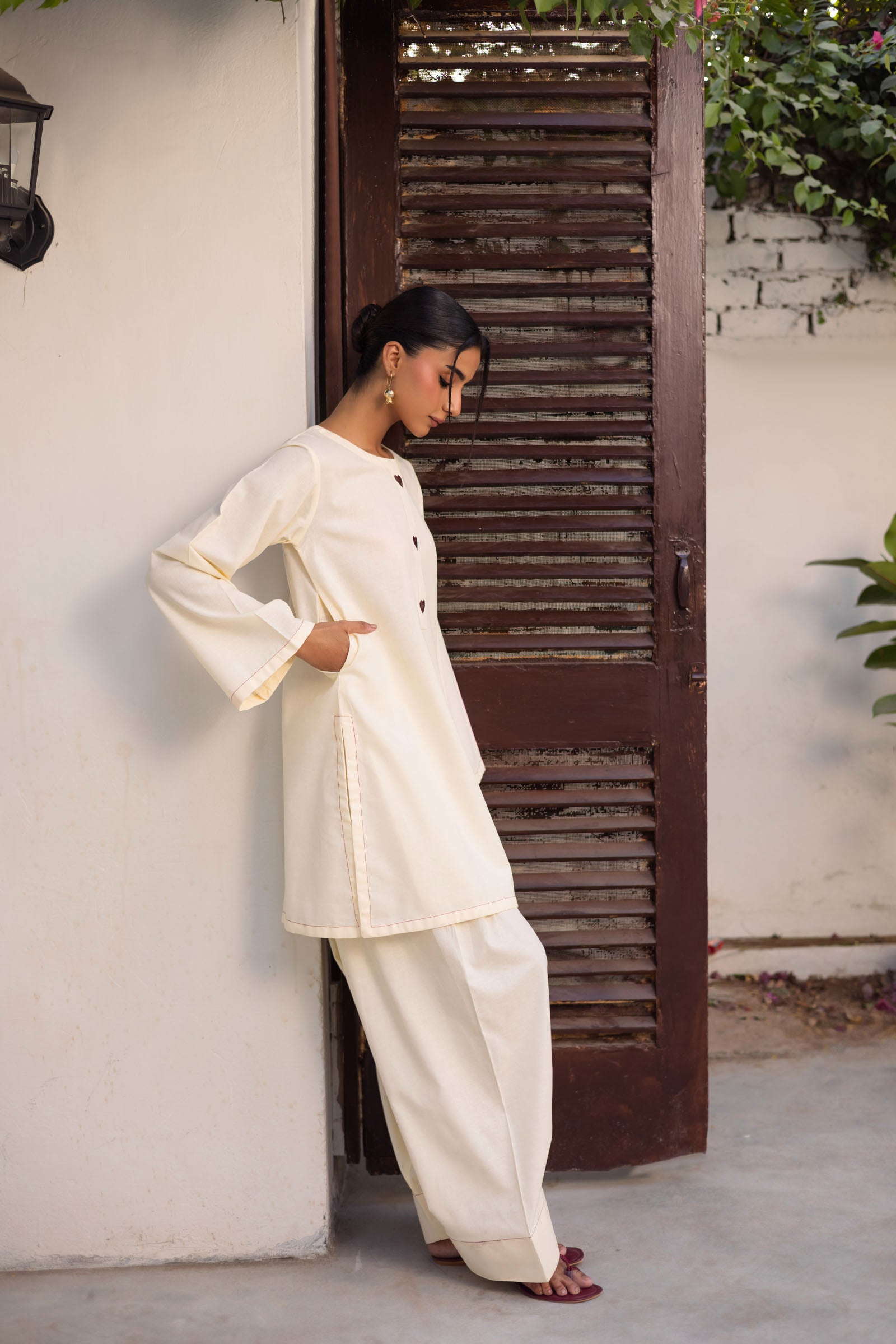 2 PC Khaddar Solid SCF 04 – Crème