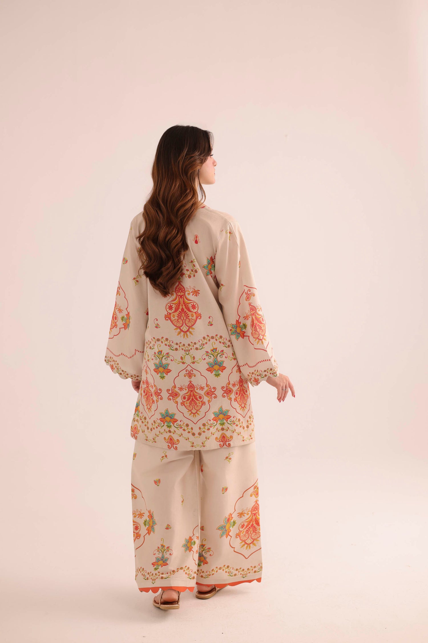 2PC Summer Lawn Dress- PRT L42963