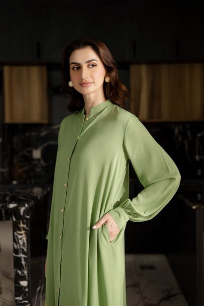 Solid 2PC Dress - SP-05 Mint Green