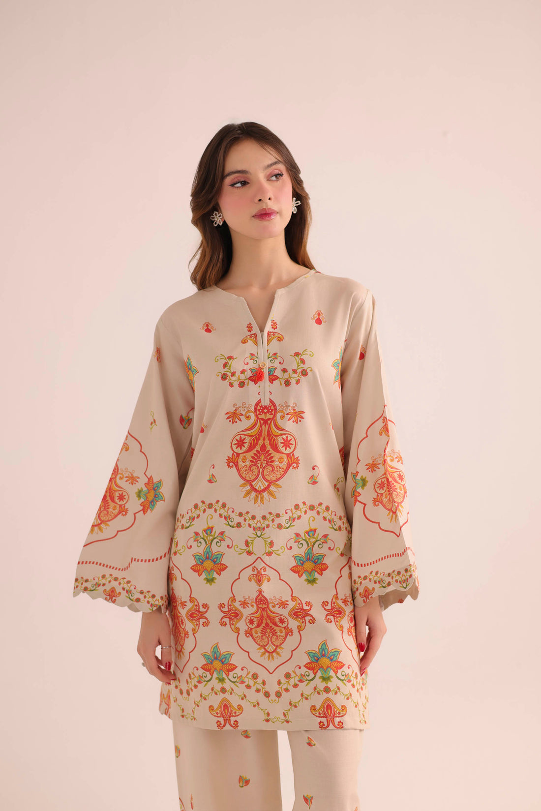 2PC Summer Lawn Dress- PRT L42963