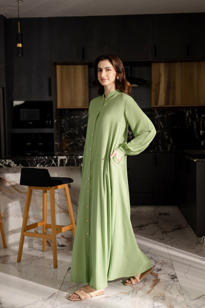 Solid 2PC Dress - SP-05 Mint Green