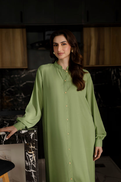 Solid 2PC Dress - SP-05 Mint Green