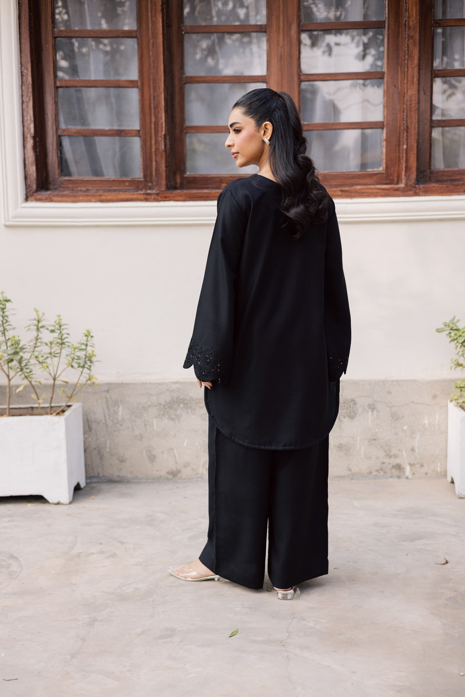 2PC Winter Embroidered Dress - 1208