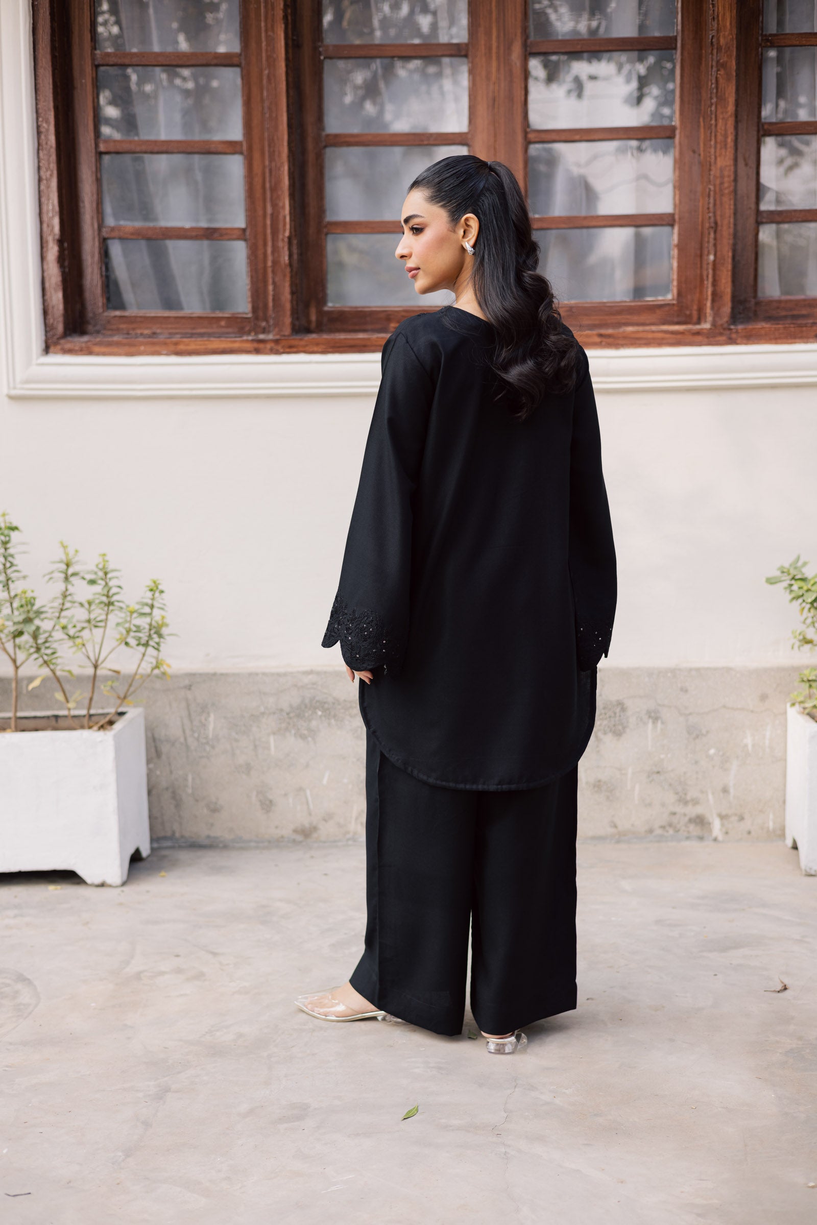 2PC Winter Embroidered Dress - 1208