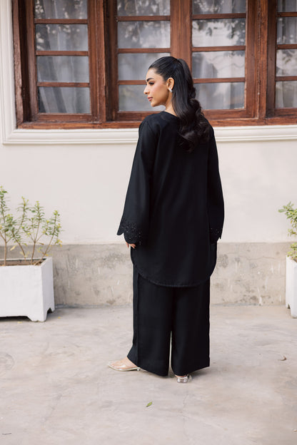 2PC Winter Embroidered Dress - 1208