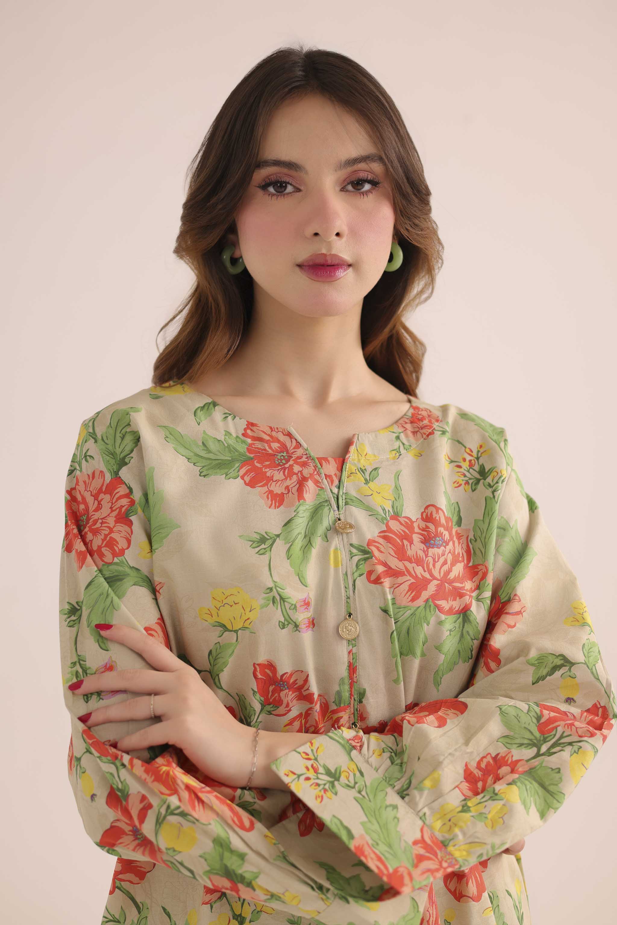 2PC Summer Lawn Dress- PRT L42190
