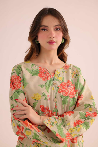 2PC Summer Lawn Dress- PRT L42190