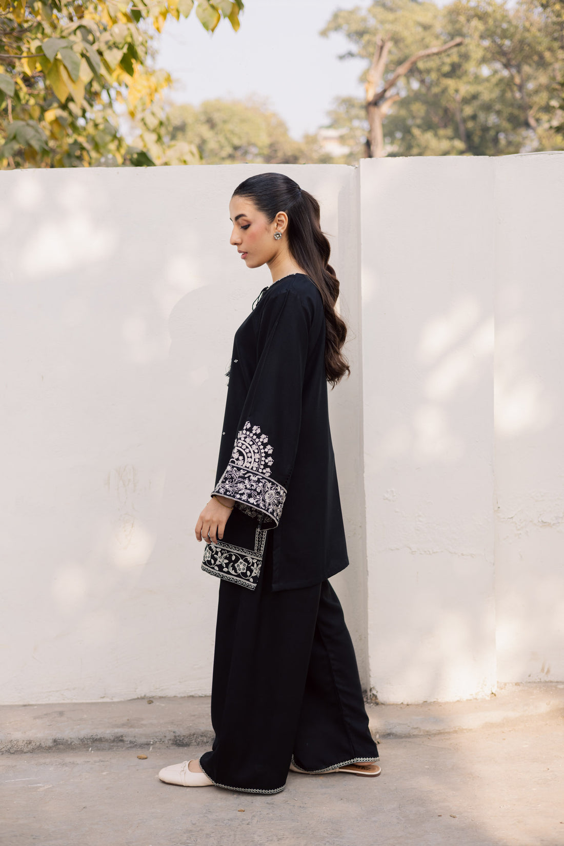 2PC Winter Embroidered Dress - 1201