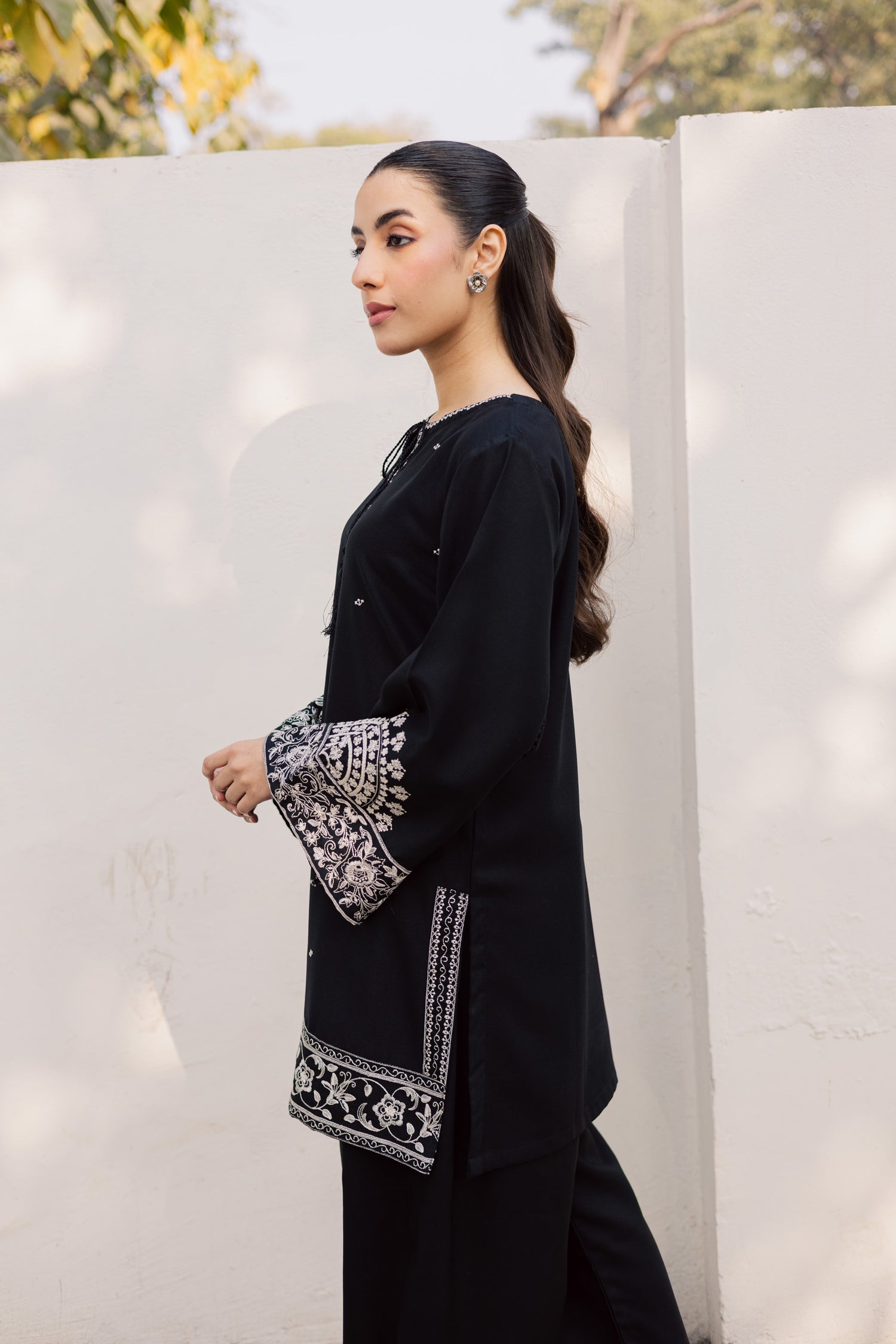 2PC Winter Embroidered Dress - 1201