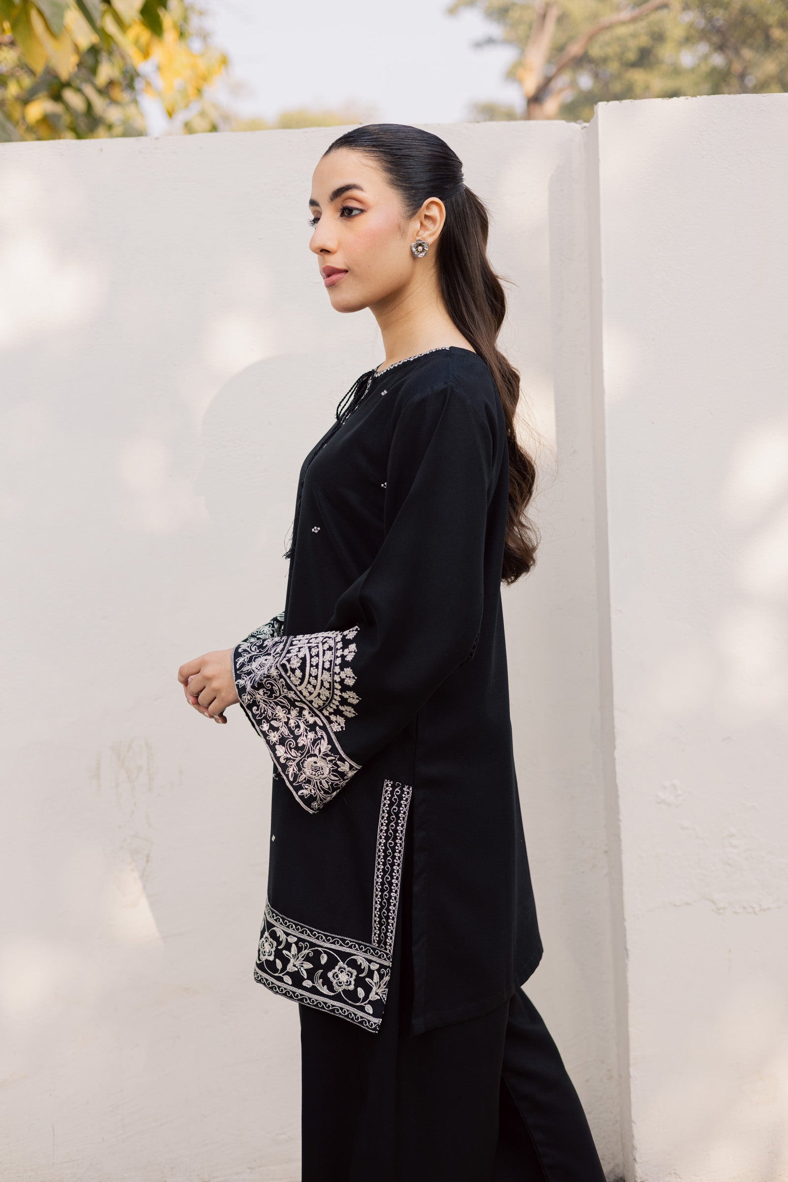 2PC Winter Embroidered Dress - 1201