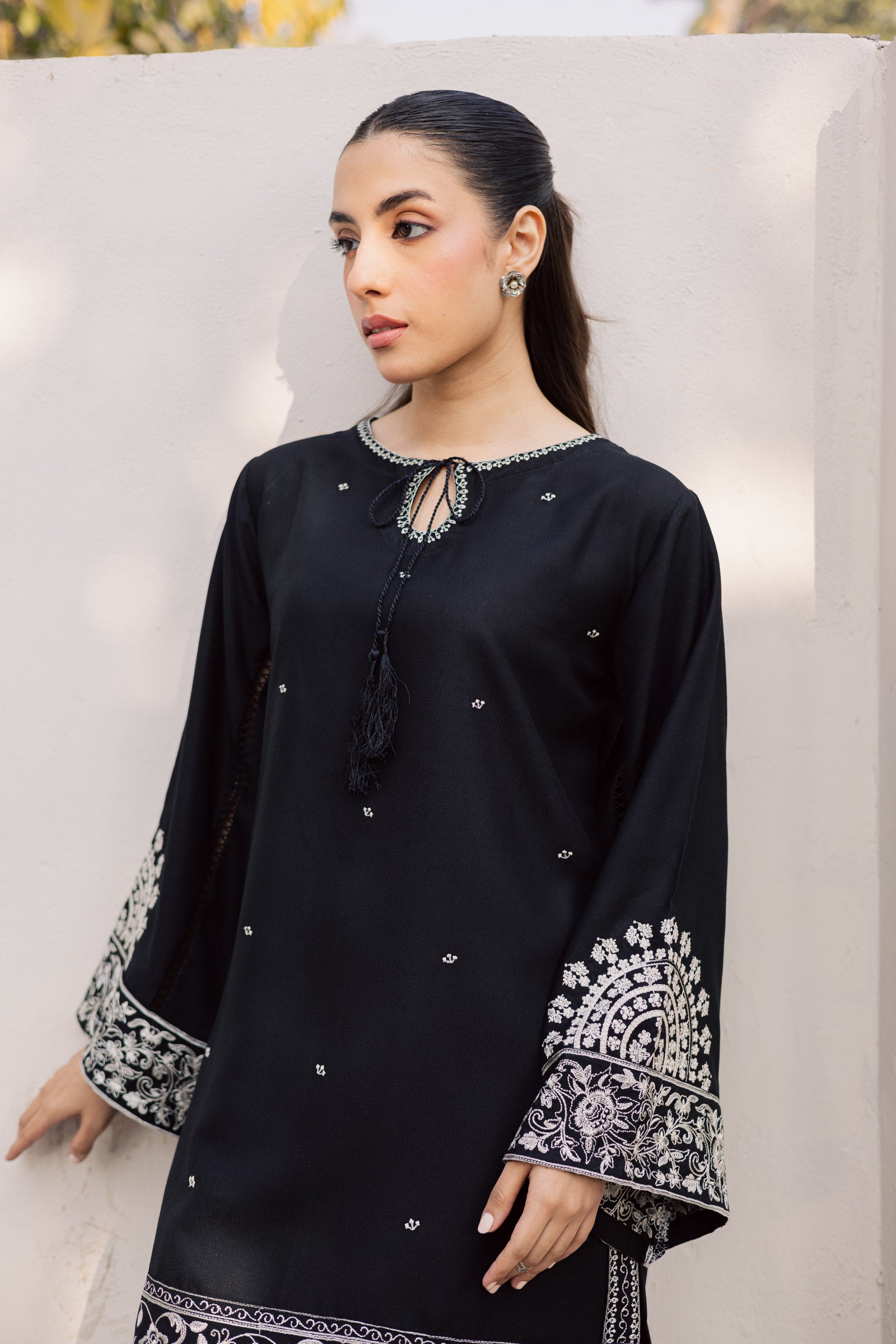 2PC Winter Embroidered Dress - 1201