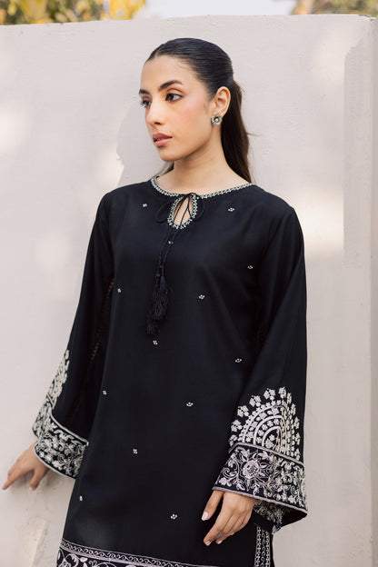 2PC Winter Embroidered Dress - 1201