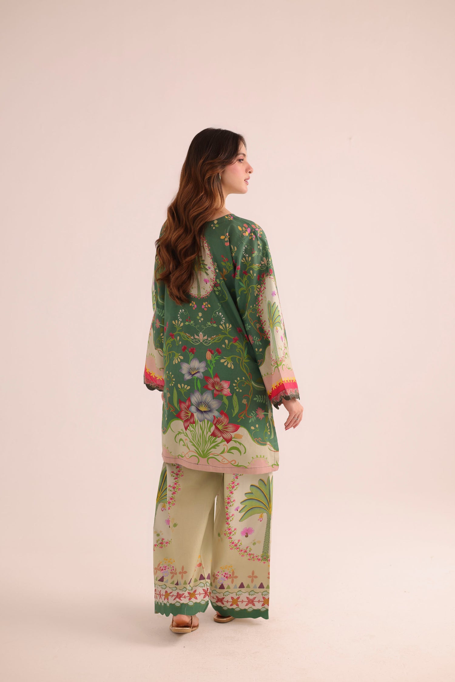 2PC Summer Lawn Dress- PRT L42956