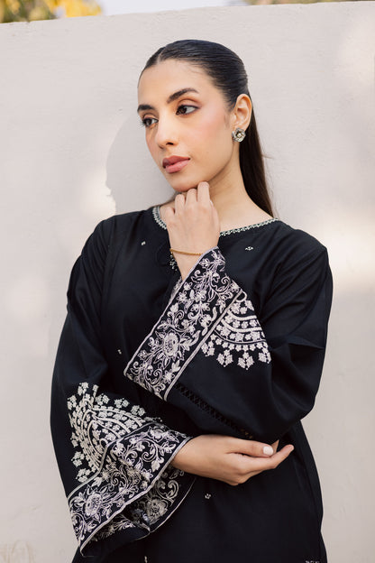 2PC Winter Embroidered Dress - 1201