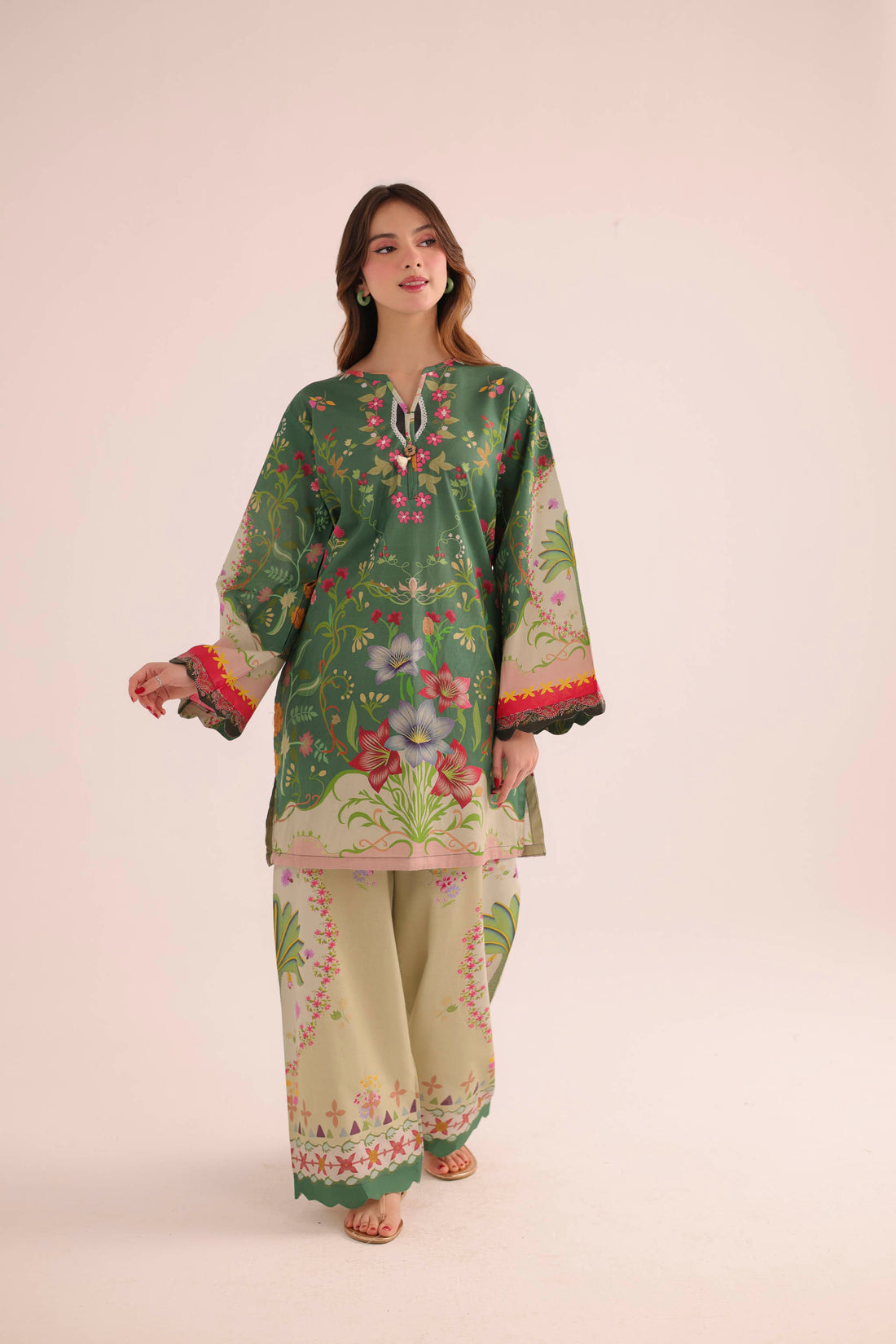 2PC Summer Lawn Dress- PRT L42956