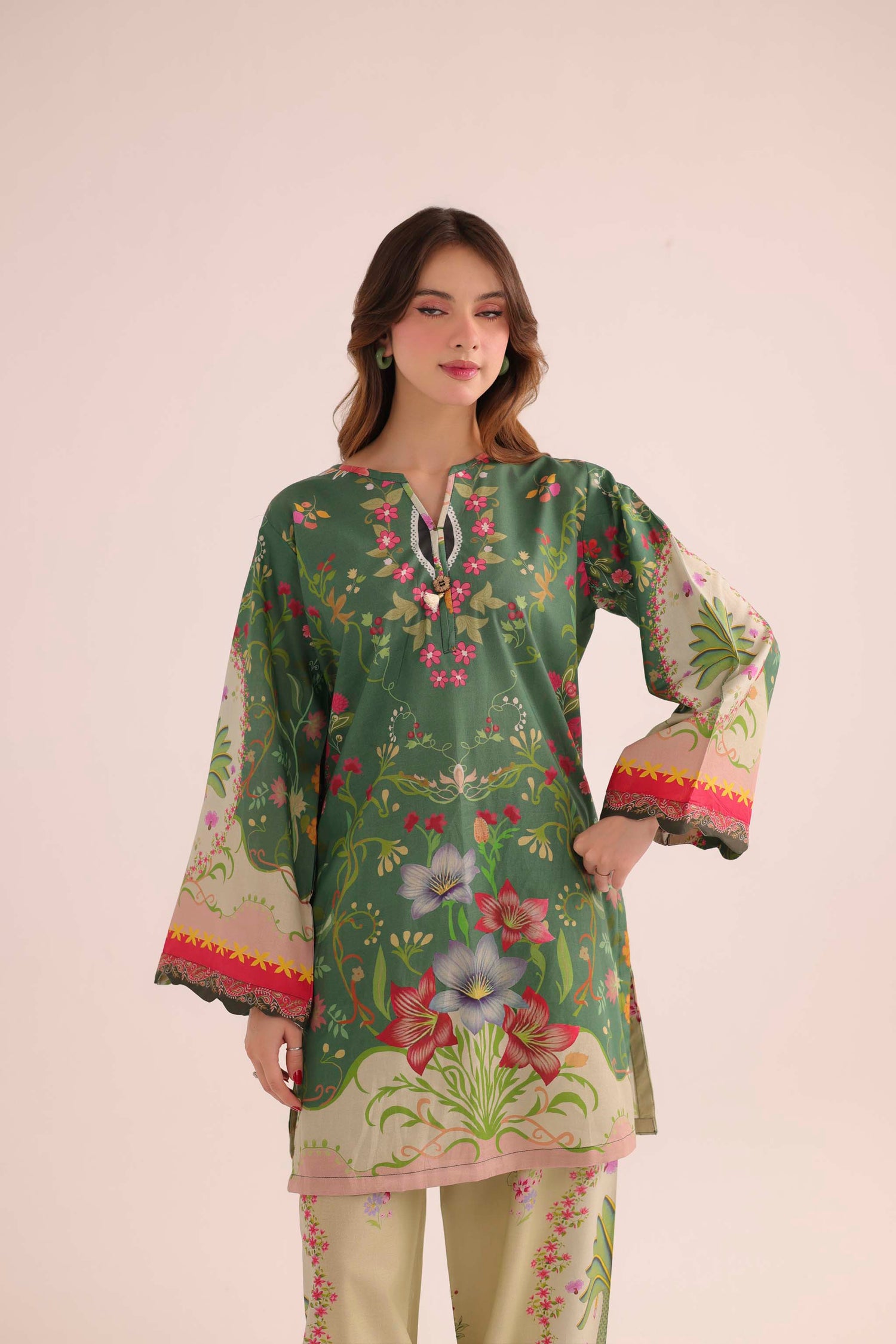 2PC Summer Lawn Dress- PRT L42956