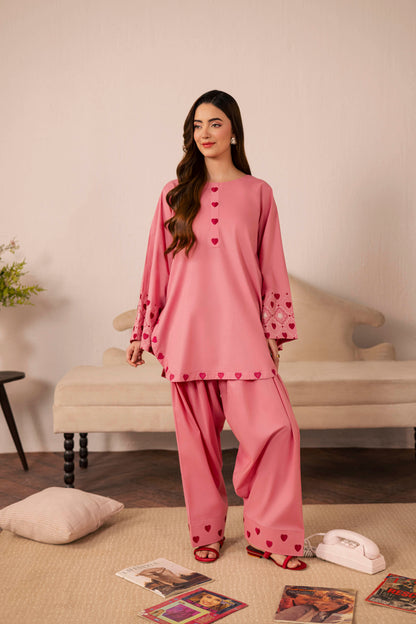 2PC Summer Embroidered Dress - 1241