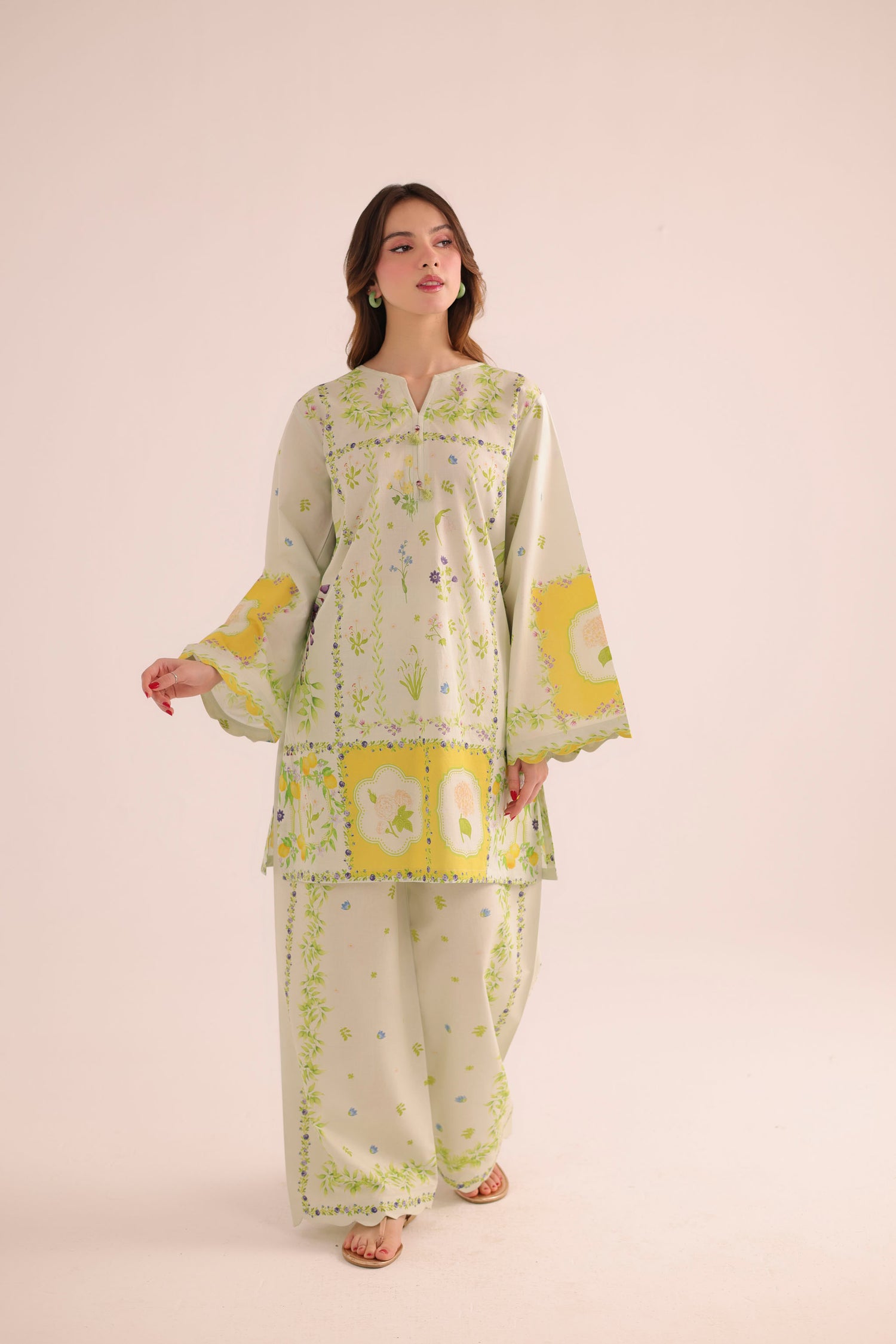 2PC Summer Lawn Dress- PRT L42968