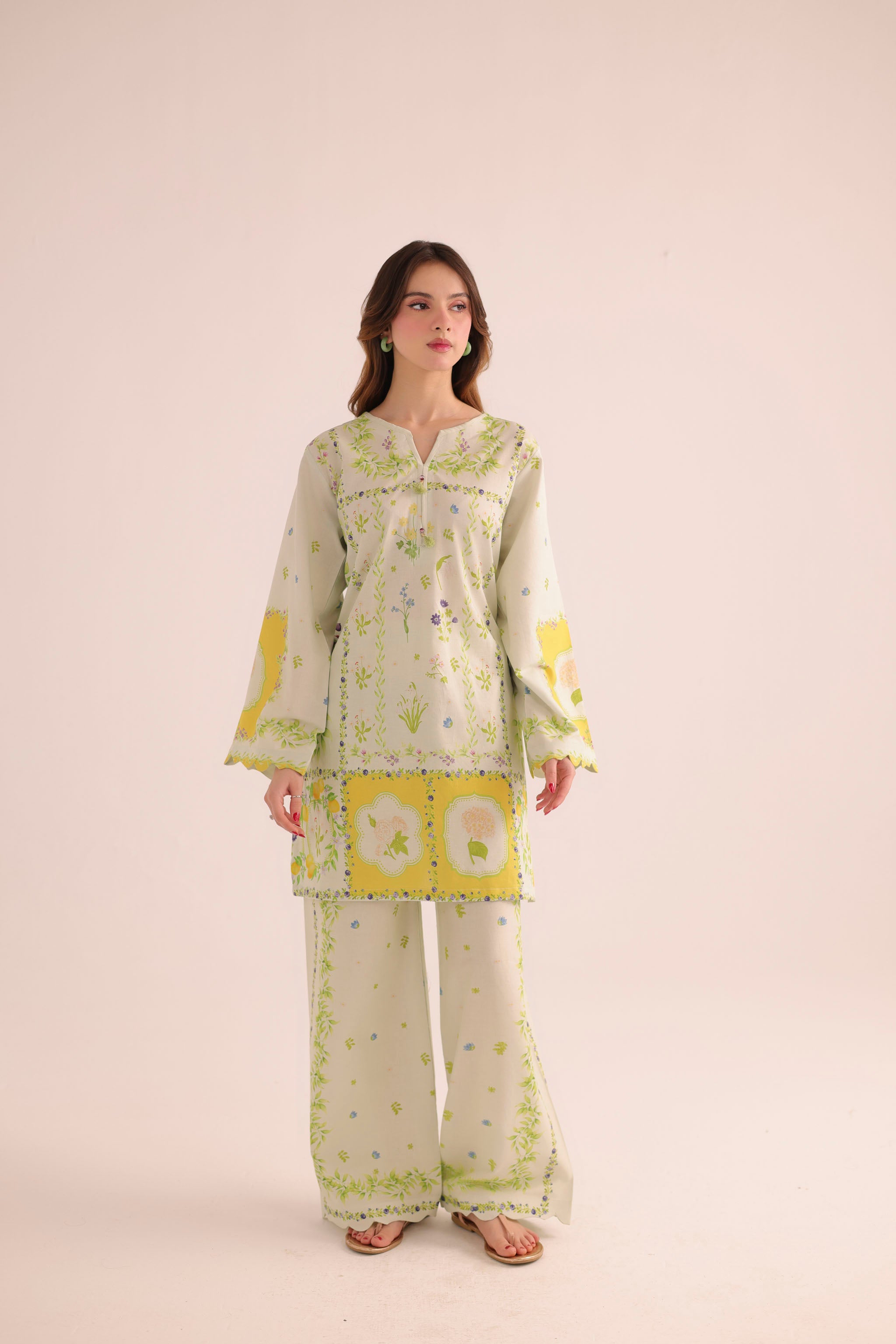 2PC Summer Lawn Dress- PRT L42968