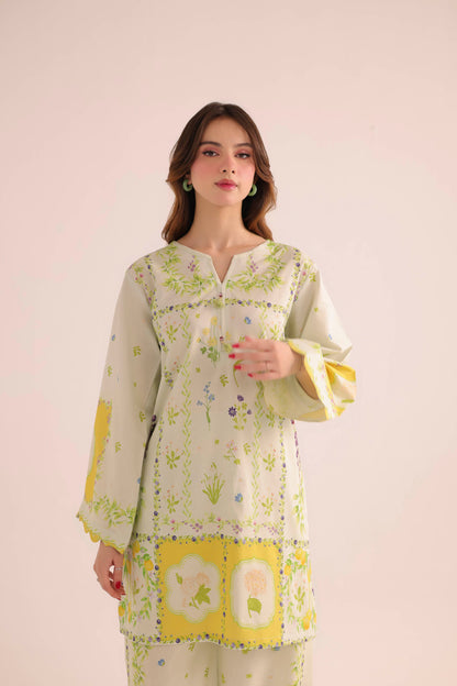 2PC Summer Lawn Dress- PRT L42968
