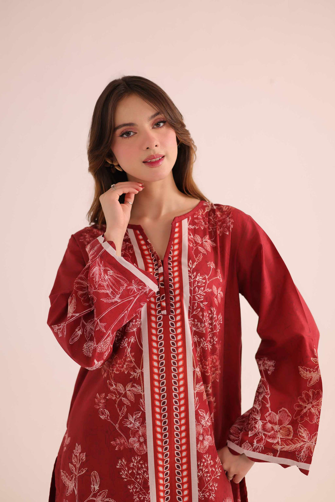 2PC Summer Lawn Dress- PRT L42977