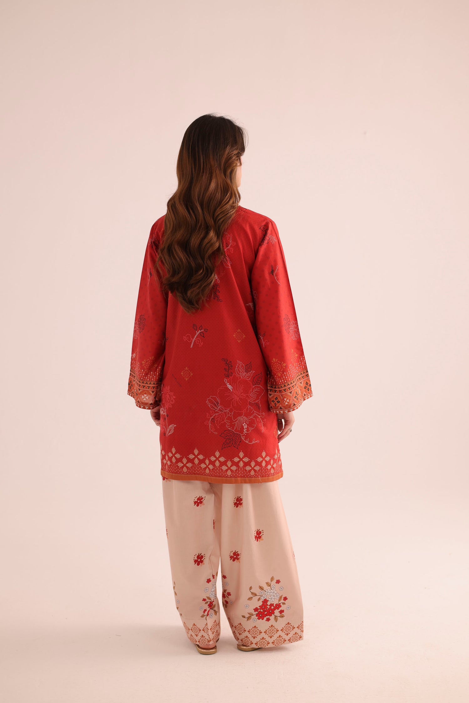 2PC Summer Lawn Dress- PRT L42985