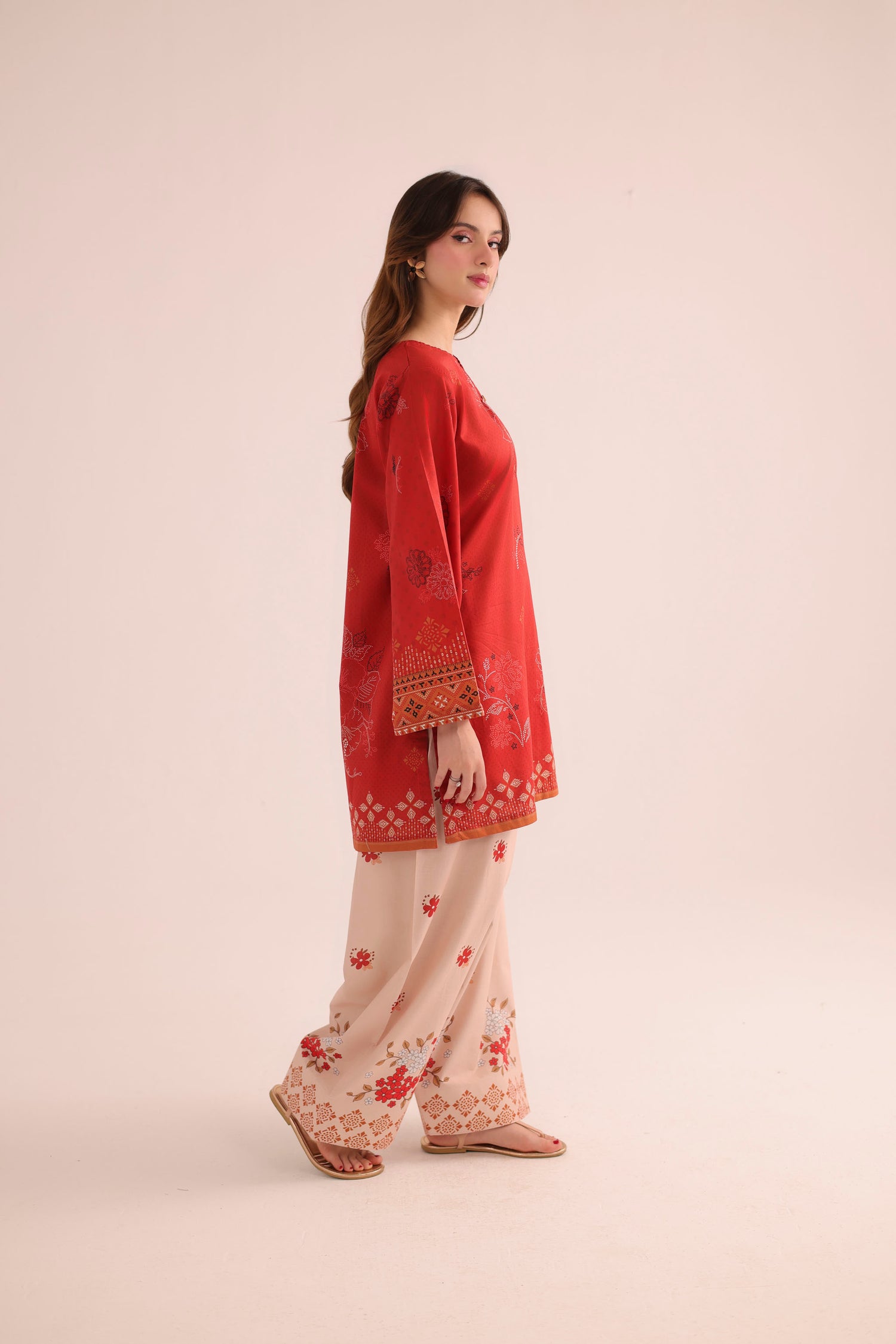 2PC Summer Lawn Dress- PRT L42985