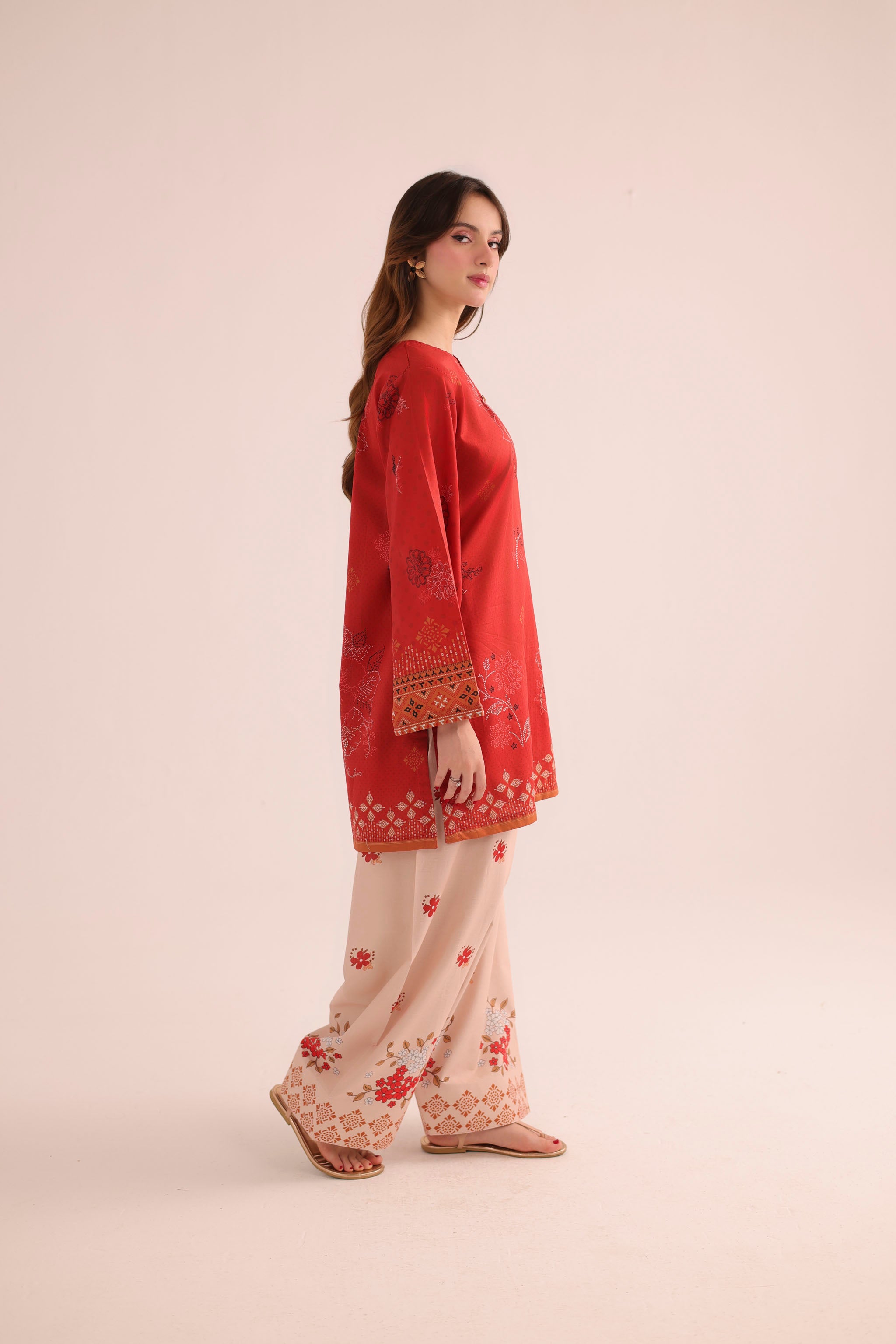 2PC Summer Lawn Dress- PRT L42985