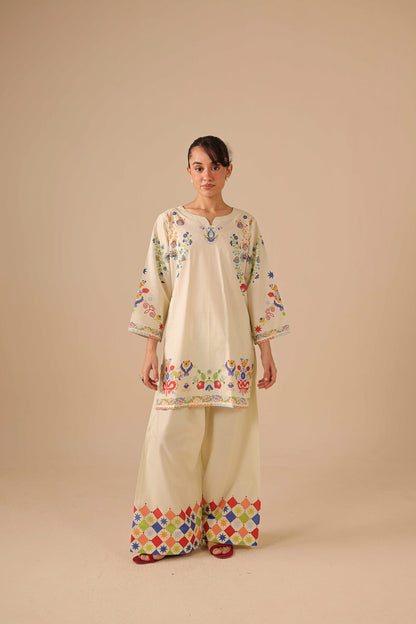 2PC Summer Lawn Dress - 44250