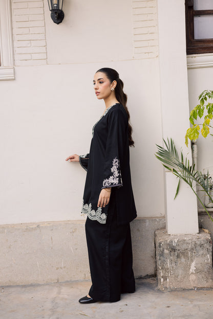 2PC Winter Embroidered Dress - 1205