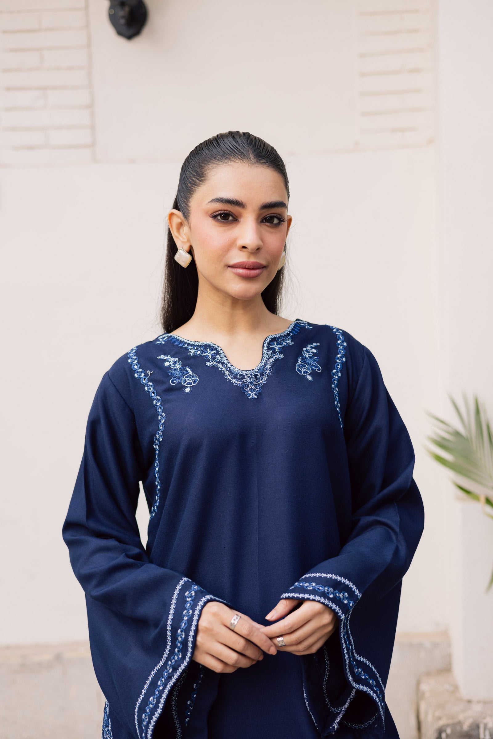 2PC Winter Embroidered Dress-1179