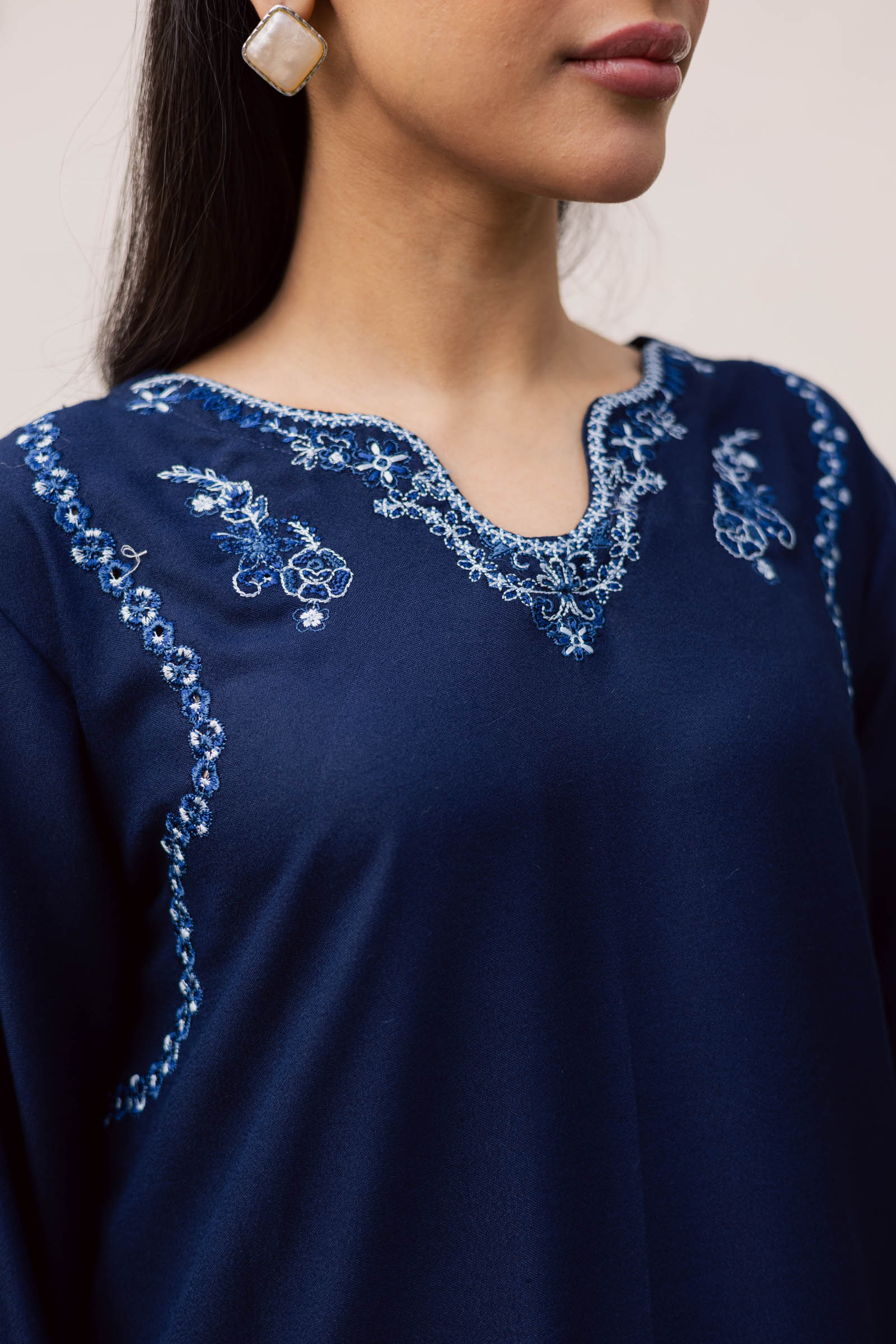 2PC Winter Embroidered Dress-1179