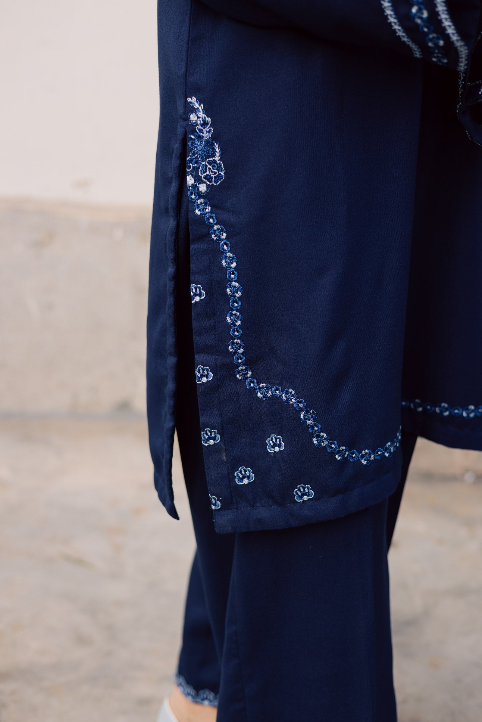 2PC Winter Embroidered Dress-1179