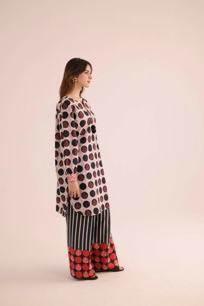 2PC Summer Lawn Dress- PRT L42178