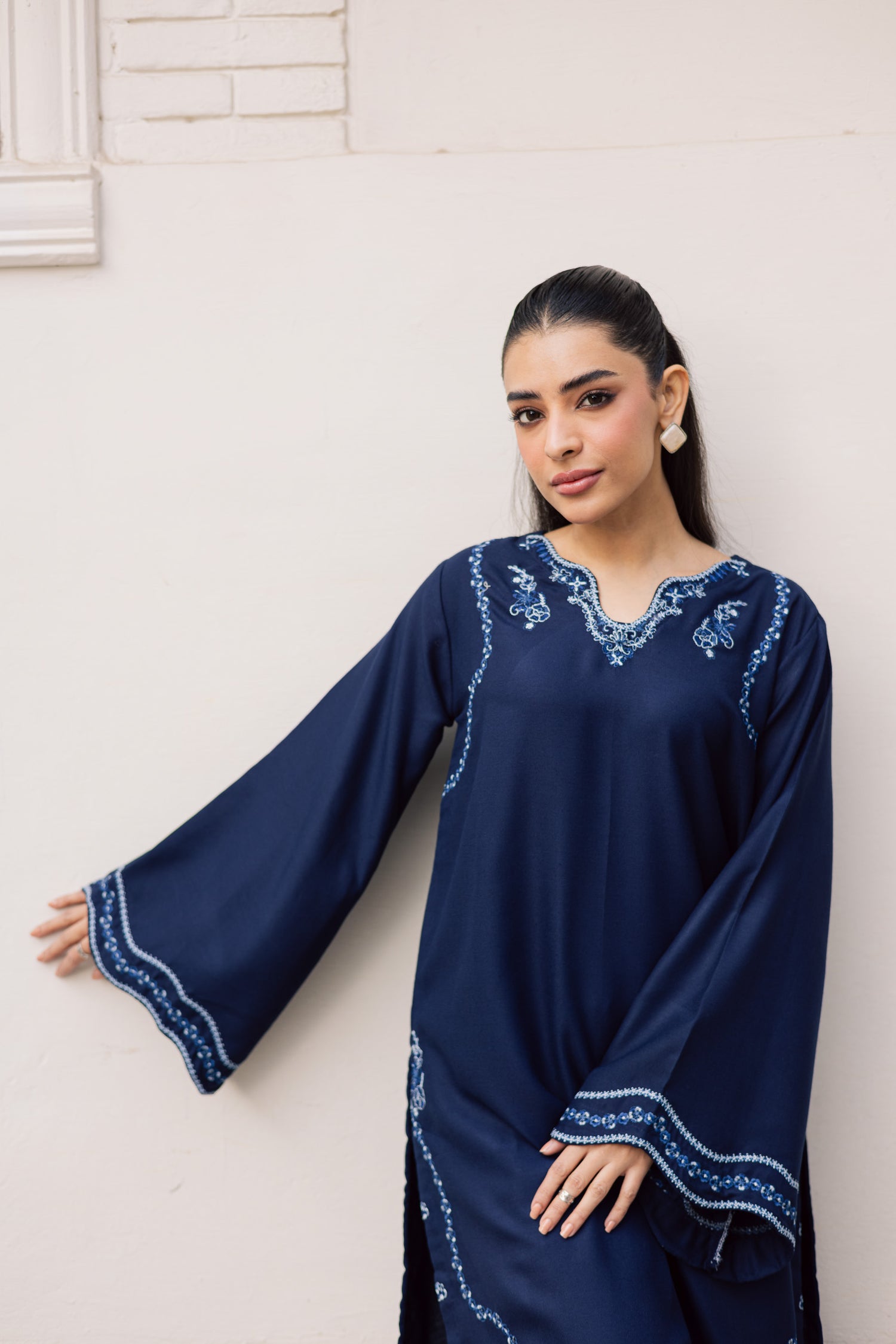 2PC Winter Embroidered Dress-1179