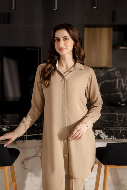 Solid 2PC Dress - SP-07 Skin