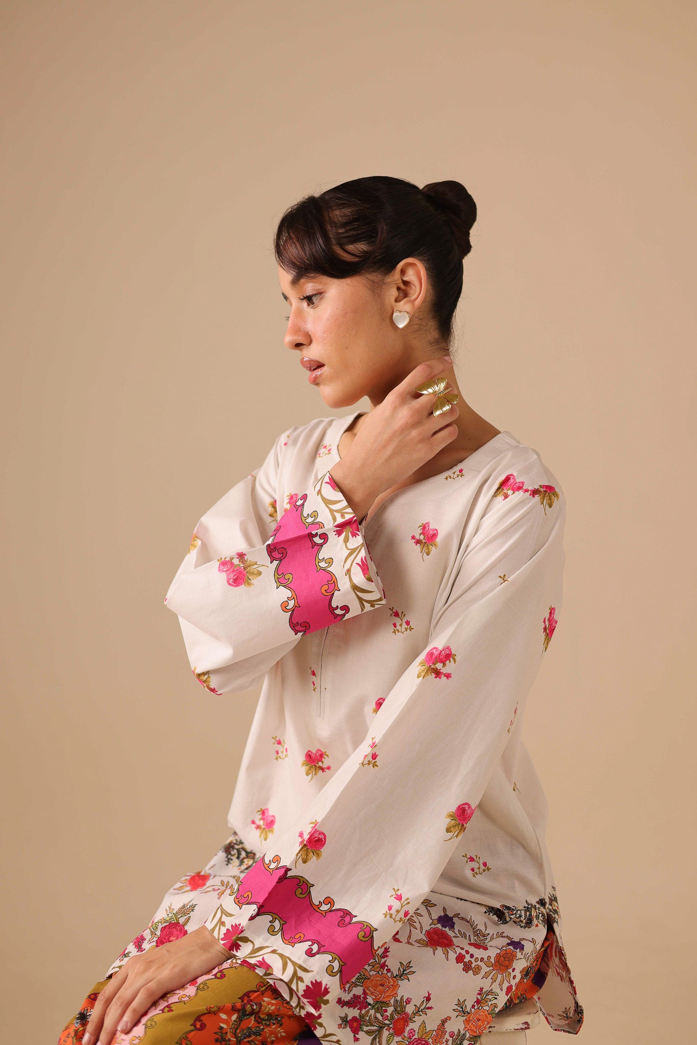 2PC Summer Lawn Dress - 44284