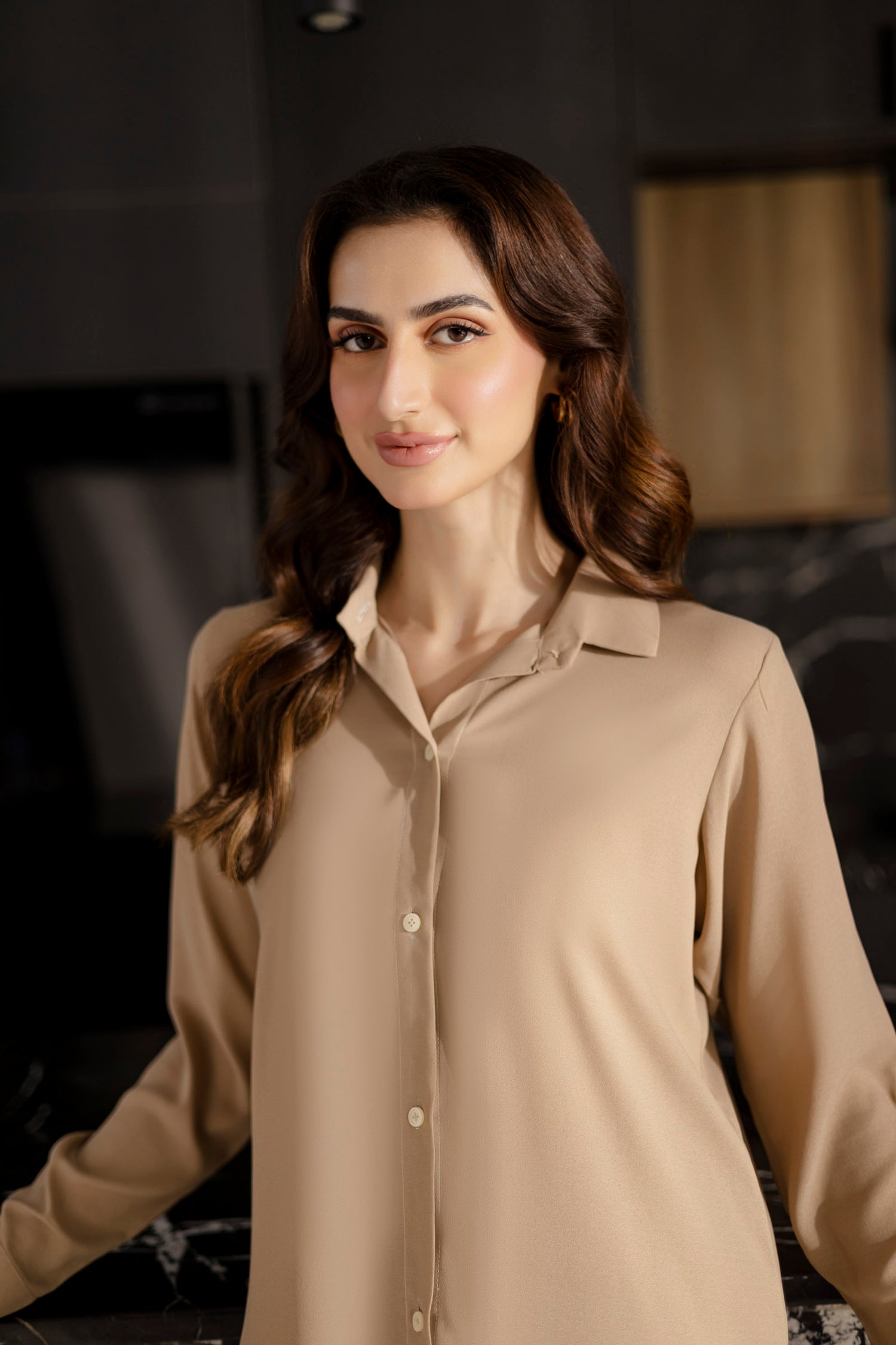 Solid 2PC Dress - SP-07 Skin