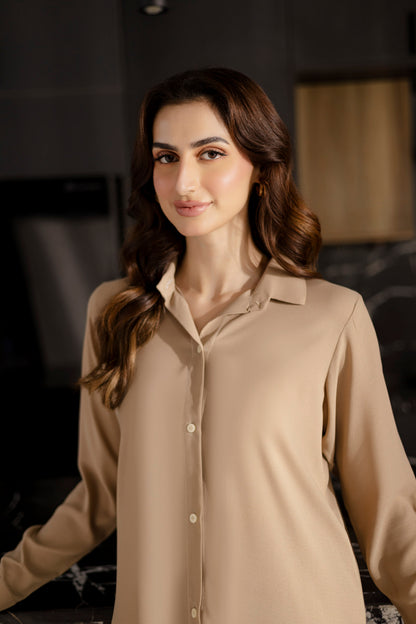 Solid 2PC Dress - SP-07 Skin